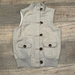 OLD NAVY Womens Toggle Button Zip Sherpa Lined Vest‎ Winter Fall Cozy Ourdoors S